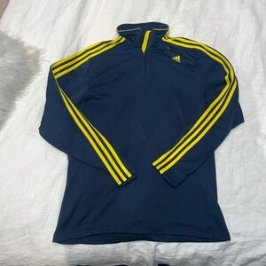 ADIDAS HALF ZIP CREWNECK